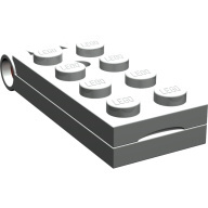 Lego 2x destička 2x4 spojená kloubovým spojem, světle šedá (3149c01 LIGHT GRAY)